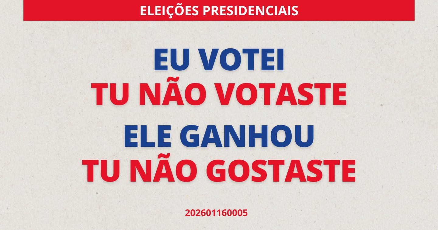 ELEIÇÕES PRESIDENCIAIS - 18 de Janeiro